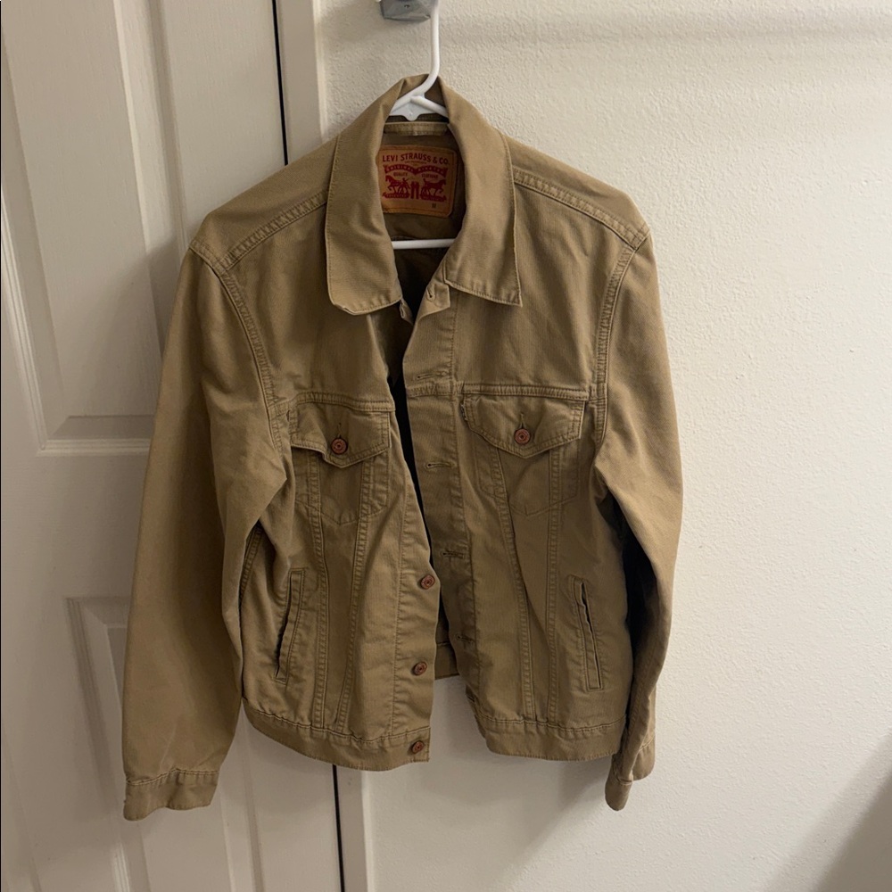 Levi's Khaki tan Button-Up trucker Jacket
